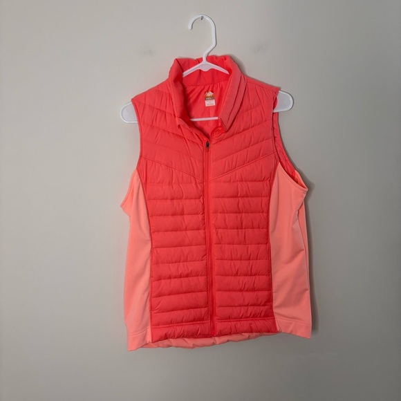 Lucy Coral and Pink Quilted Vest - Picture 3 of 10